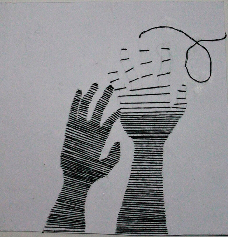 &quot;Frágil como hilos&quot;, from the Alzheimer collection