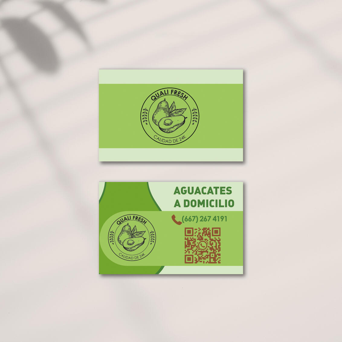 Quali Fresh business cards